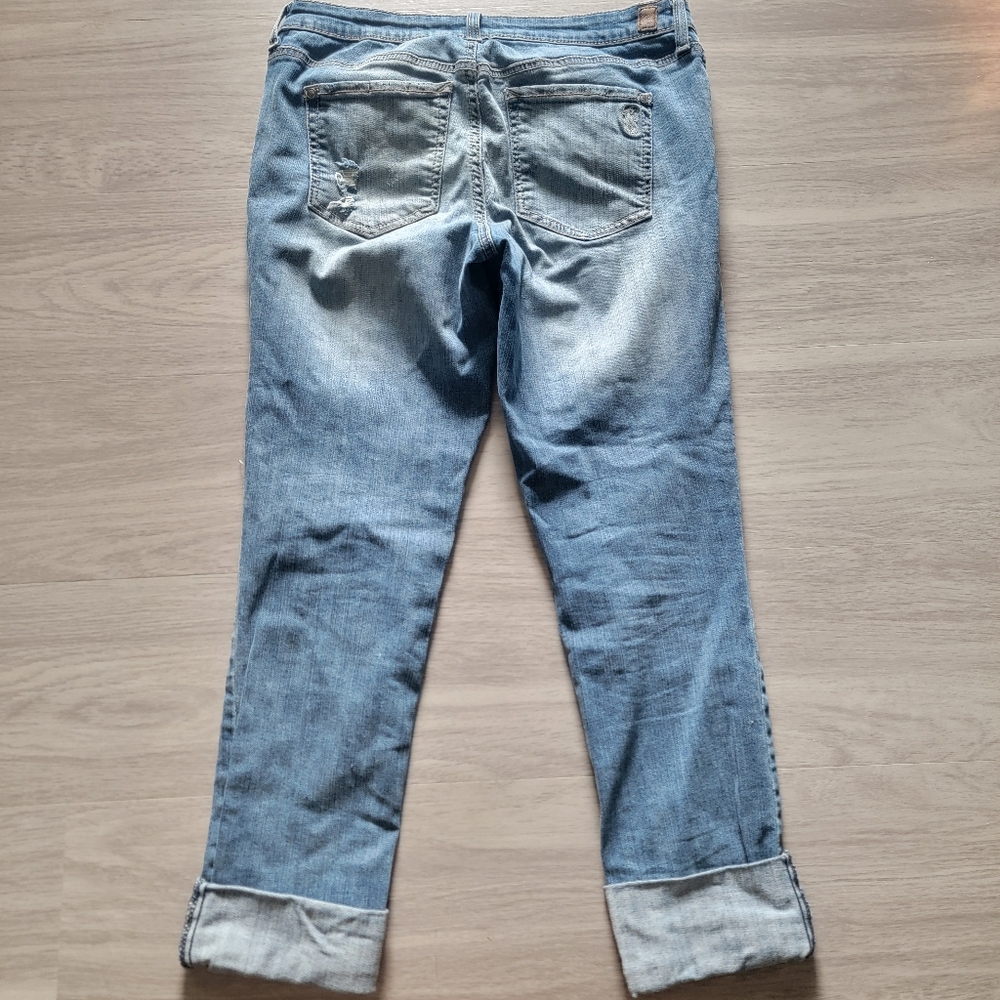 Stylish Distressed Blue Jeans - Picture 2 of 5